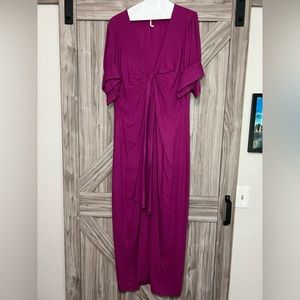 Free People Plunging Neckline Maxi Dress